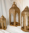 Mini Moroccan Lanterns gold filigree 